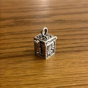 Vintage 925 Treasure Box Pendant/Charm